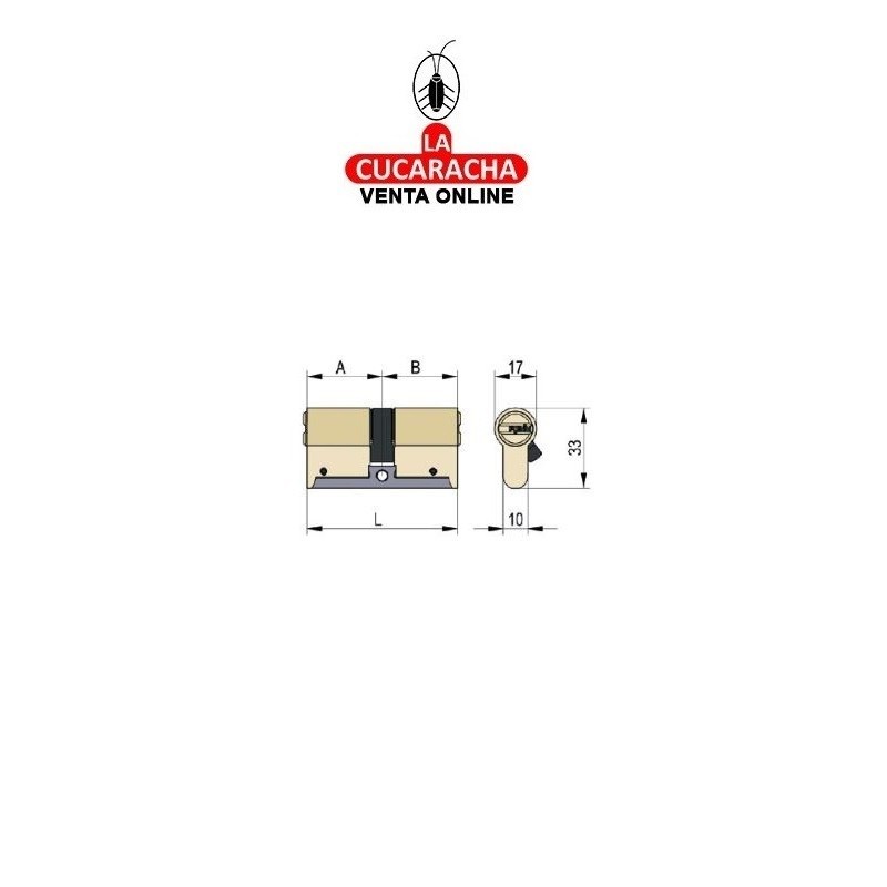 Cilindro LINCE Niquel Seguridad C-65 -C-6- 30x40 L-L