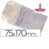 Bolsas Celofan 75x170mm. Paquete 100