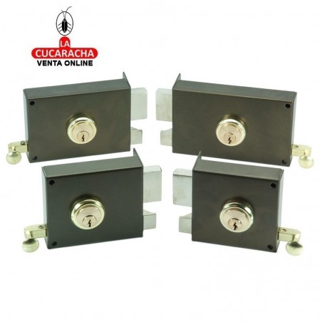 Cerradura ILARGI 125A 10cm. Bombillo Redondo. Mano Derecha