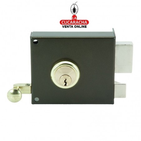 Cerradura ILARGI 125A 10cm. Bombillo Redondo. Mano Izquierda