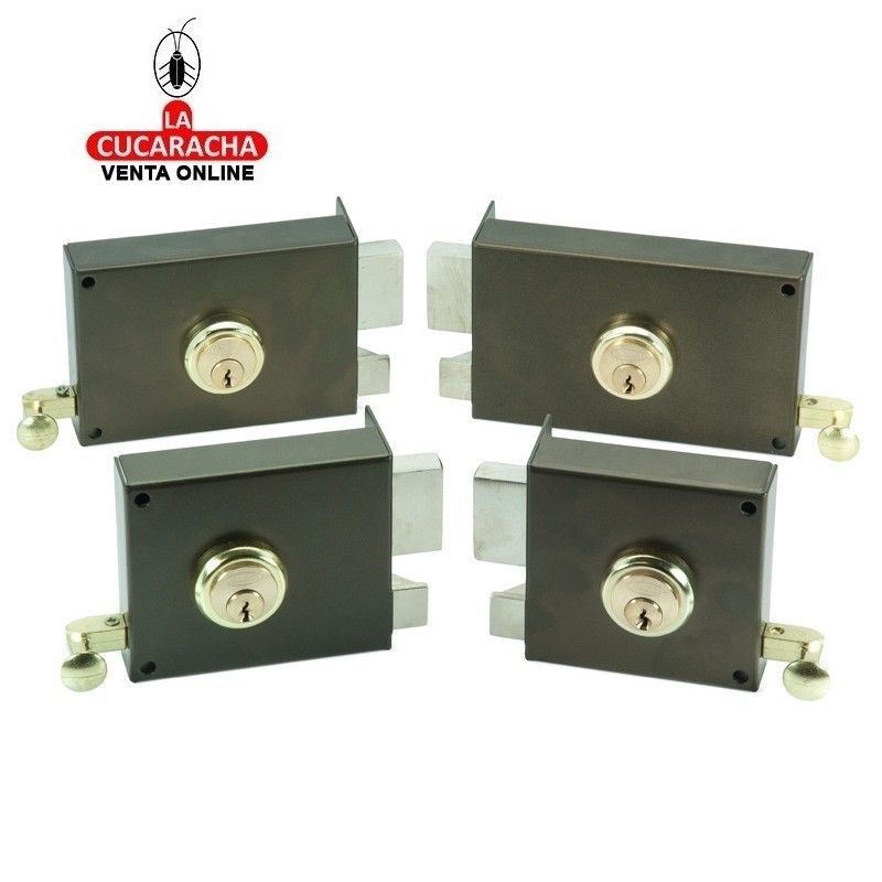 Cerradura ILARGI 125A 10cm. Bombillo Redondo. Mano Izquierda