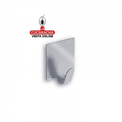Percha Adhesiva BRINOX Mediana Blanca. Bolsa 2 Unidades