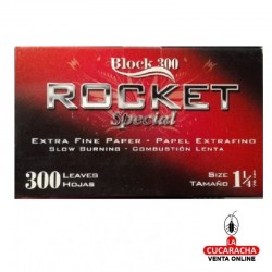 PAPEL FUMAR 300 HOJAS 1.1/4 ROCKET