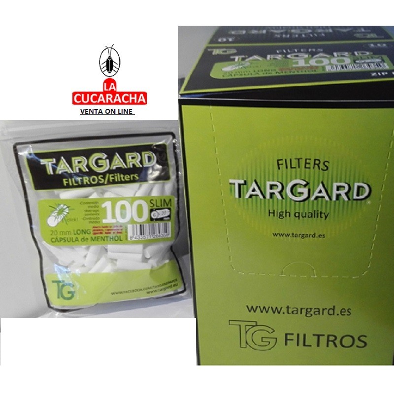 FILTRO LONG 6MM B100 CON CAPSULA MENTOL TARGARD