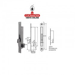 Cerradura TESA 2241 Niquel (Gancho)-20-3 AI