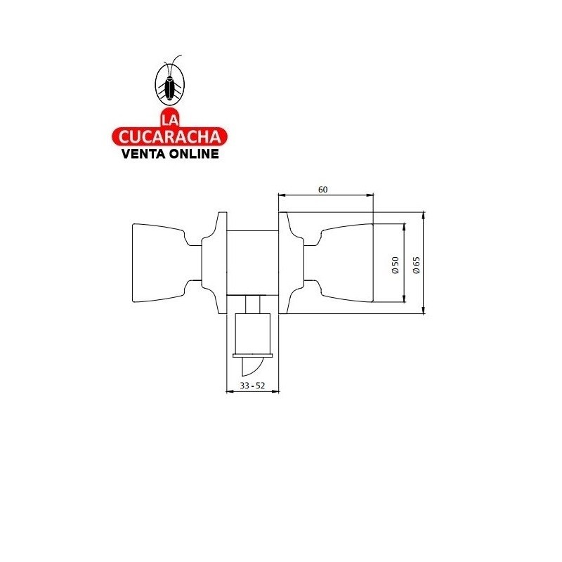 Cerradura TESA Pomo 3505 Unific.-Lat.-Mate Cerradura TESA Pomo 3505 Unific.-Lat.-Mate