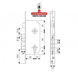 Cerradura TESA R-100 B566E 2