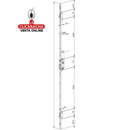 Cerradura TESA TAB3566 LE 3 Puntos Cerradura TESA TAB3566 LE 3 Puntos