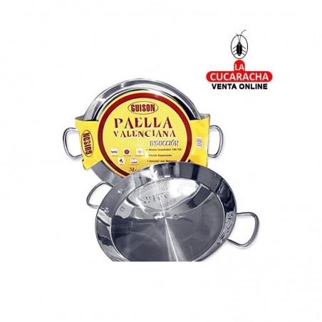Paellera Inox Inducccion-Vitro GARCIMA 36 Cm - 7 Plazas