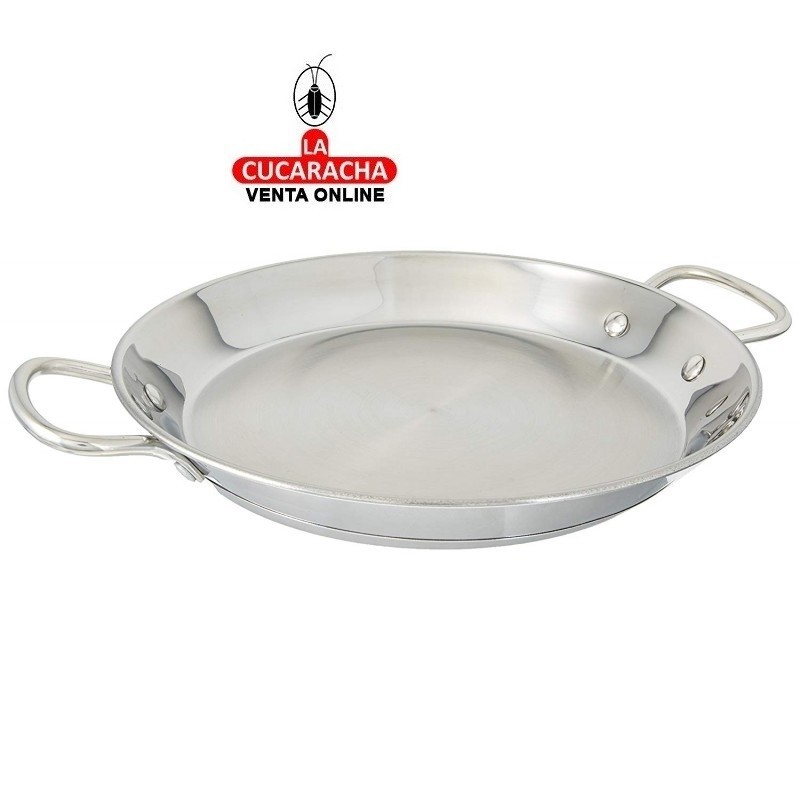 Paellera Inox Inducccion-Vitro GARCIMA 36 Cm - 7 Plazas