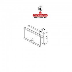 Ruleta Aluminio Ventana Corredera Con Rodamiento F-221 S-640