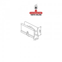 Ruleta Aluminio Ventana Corredera Con Rodamiento F-224 S-800 2