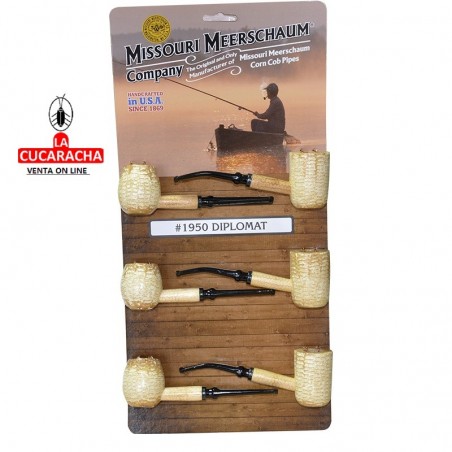 pipas Missouri, hecha con mazorca de maíz, modelo Diplomat, para filtro 6mm