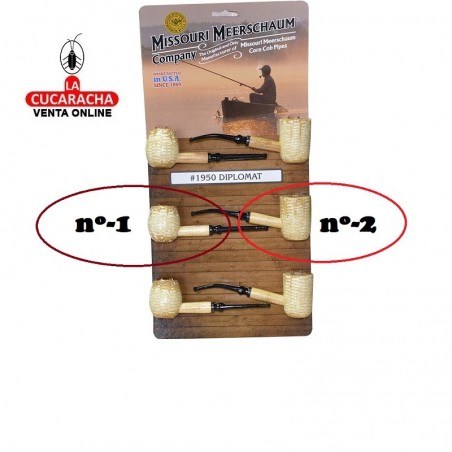 pipas Missouri, hecha con mazorca de maíz, modelo Diplomat, para filtro 6mm