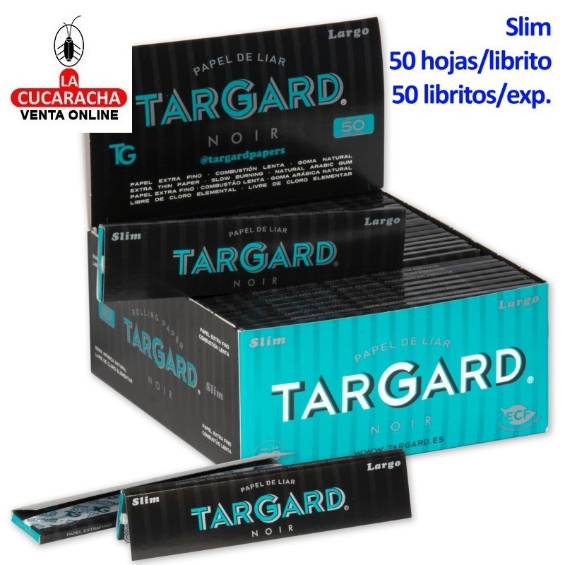 50 Libros de 50 Hojas Papel Liar 108mm. Slim Noir TarGard.