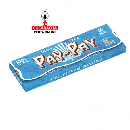 PAPEL FUMAR 70mm.  64HOJAS ULTRAFINO PAY PAY