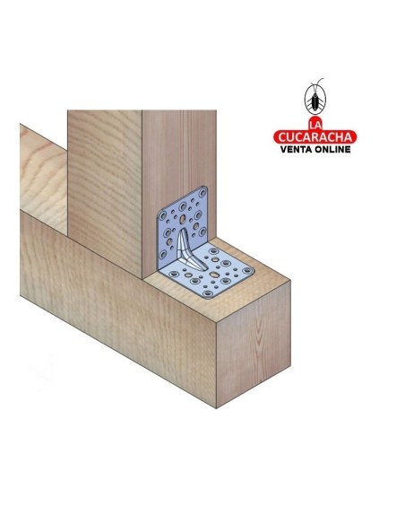 Placa Angulo Acero 103x100mm Modelo 303 AMIG. Placa Angulo Acero 103x100mm Modelo 303 AMIG.