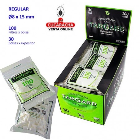 Bolsa de 100 Filtros 8mm. TarGard.