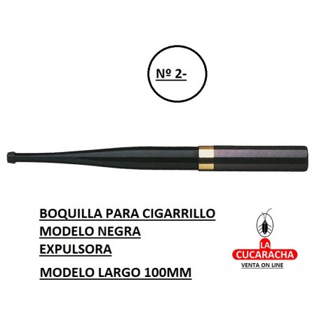 BOQUILLAS DENICOTEA EXPULSORA modelo largo 100mm negra