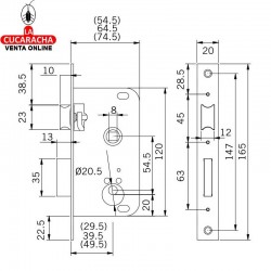 Cerradura TESA 2000 HL. 2