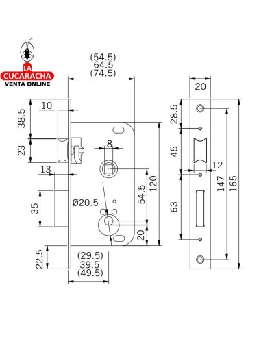 Cerradura TESA 2000 HL. Cerradura TESA 2000 HL.