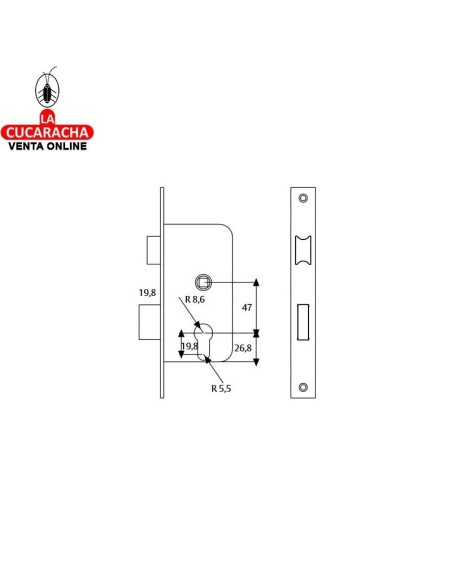 Cerradura TESA 2010-P HL. Cerradura TESA 2010-P HL.