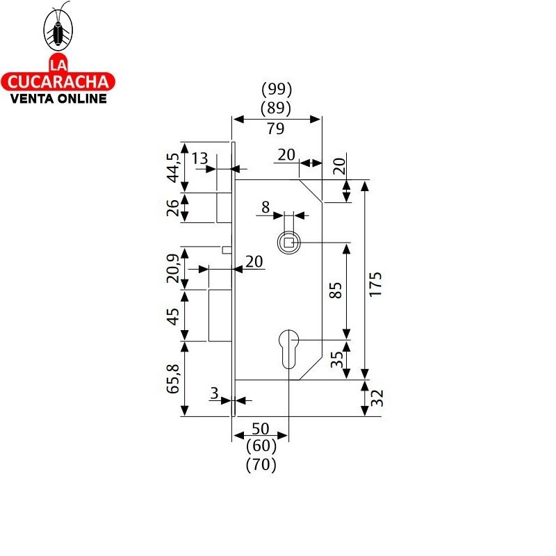Cerradura TESA 2030 HL. Cerradura TESA 2030 HL.