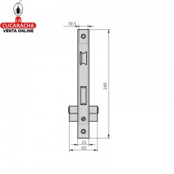 Cerradura CVL 1984-5 Cilindro Laton 2