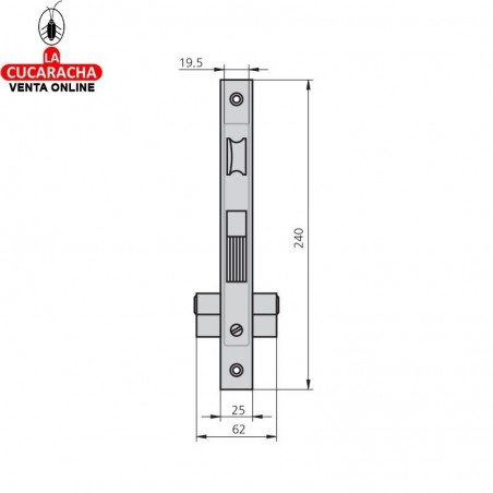 Cerradura CVL 1990-20 Niquel 