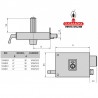 Cerradura de Sobreponer CVL Esmaltada 125A-8