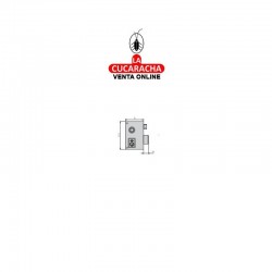 Cerradura de Sobreponer CVL Esmaltada 156BR 2