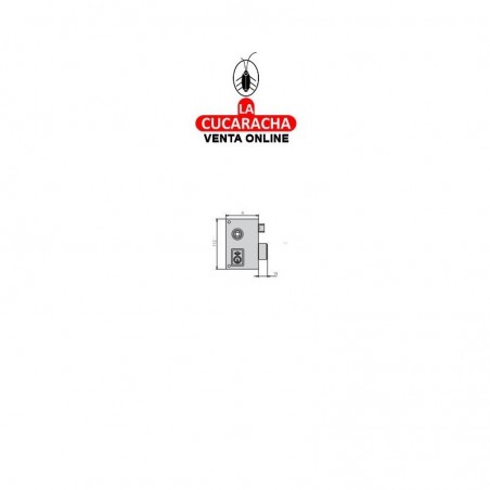 Cerradura de Sobreponer CVL Esmaltada 156BR