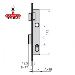 Cerradura 1975-0 C-N- CVL.