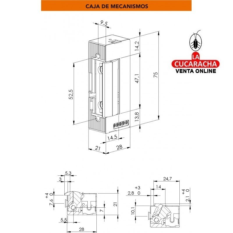 Abrepuertas 56 ATF S-FRENTE 9-12V Dorcas.