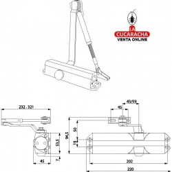 Cierre Plata Dorcas DC2-H-202 Con Retenedor. 2