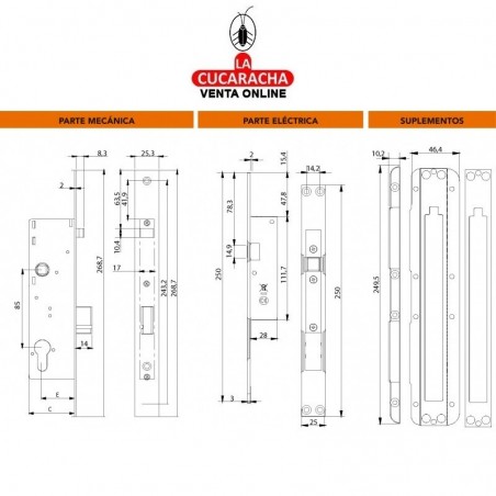 Electrocerradura Duo 20-85 Dorcas.
