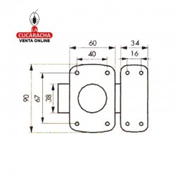 Cerrojo Con Pomo 909401 THIRARD. 2