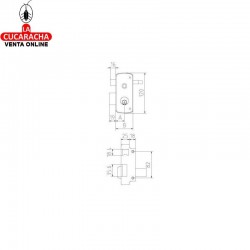 Cerradura MCM 2556-BPR