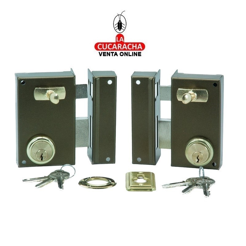 Cerradura Nº56-A Bombin Redondo 60mm. Derecha ILARGI.