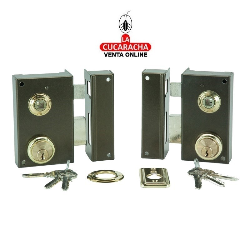 Cerradura Nº56-B Bombillo Redondo 60mm. Izquierda ILARGI.