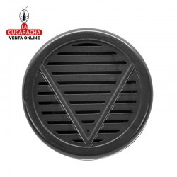Humificador para caja de puros en plástico, forma redonda, color negro, con esponja interior para humedecerla.