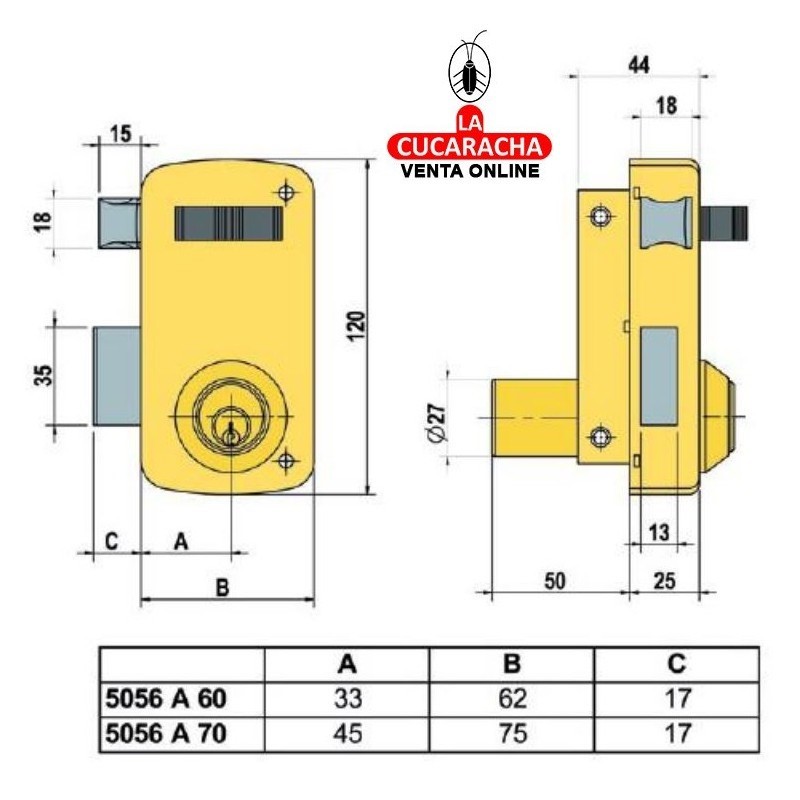 Cerradura LINCE 5056-A