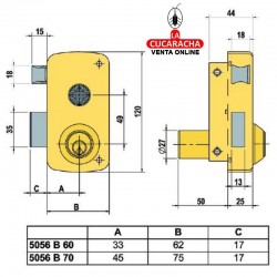 Cerradura LINCE 5056-B 2
