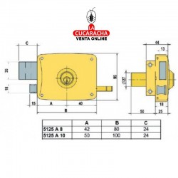 Cerradura LINCE 5125-A 2