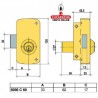 LINCE Cerradura 5056-C- 60mm. Izquierda.