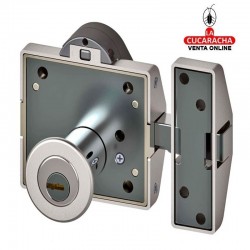LINCE Cerrojo 7930-RSA-Alarma Cromado. 2