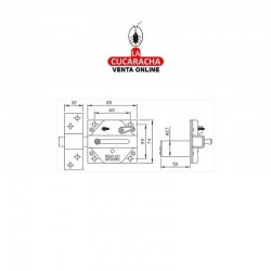 IFAM Cerrojo CS88SC Pasador Cromo. 2
