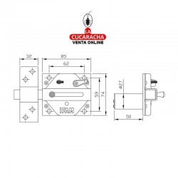 IFAM Cerrojo CS88L-M50 2