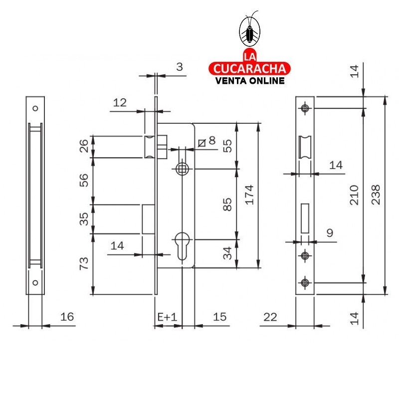 Cerradura ISEO Modelo 741