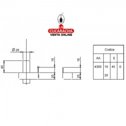 Cerradura de sobreponer para Cancela ISEO Modelo 4950